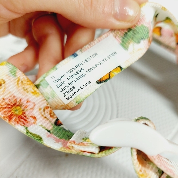 Blowfish Ruble White Pixie Garden Adjustable Comfort Strap Sandals O441 - Picture 7 of 8